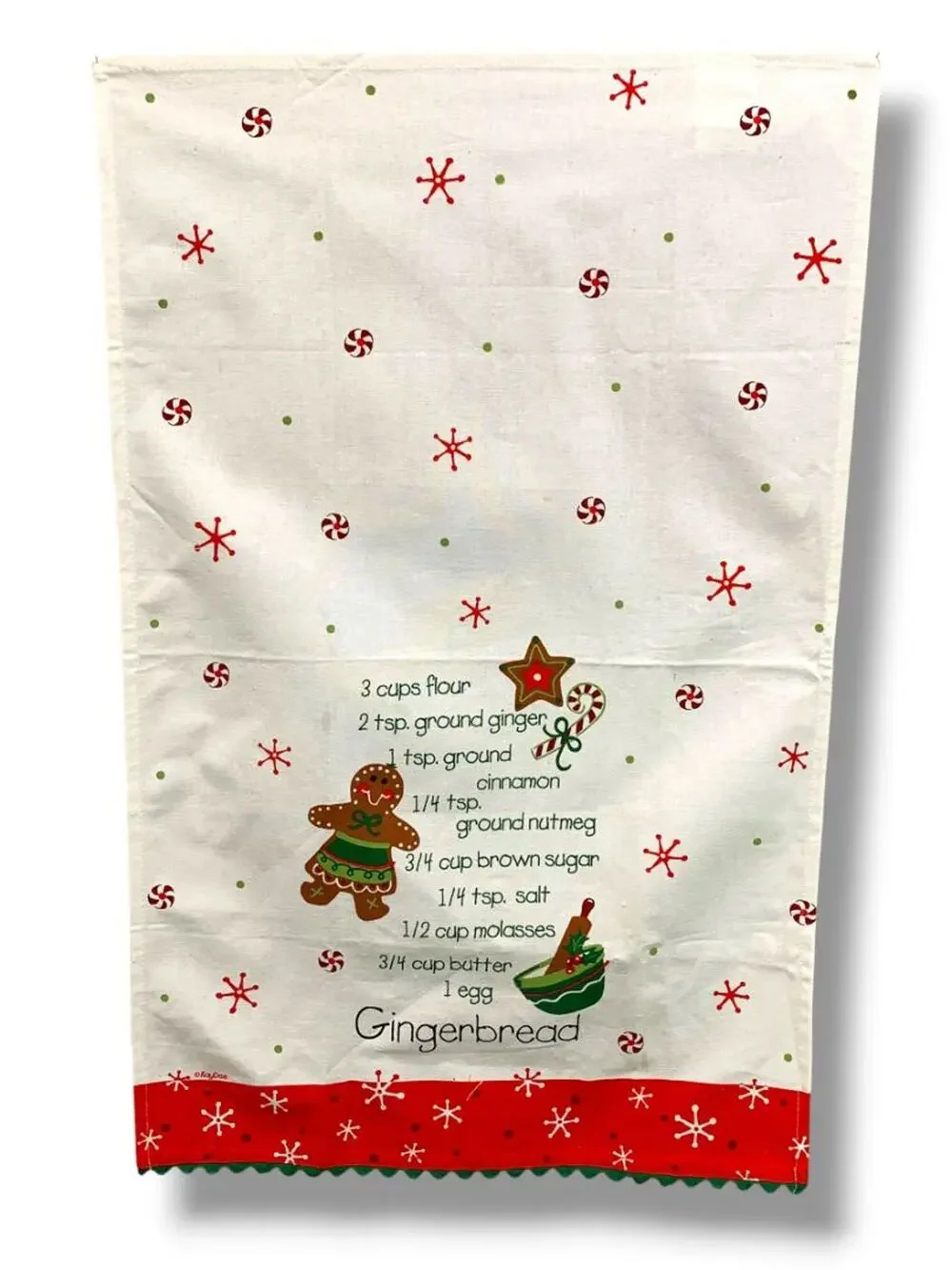 Kay Dee Designs Tea Towel Holiday Gingerbread Recipe Snowflakes 18